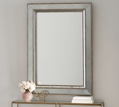 Markle Antique Glass Panel Mirror | Pottery Barn