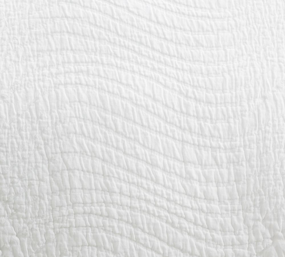 Wave Matelasse Coverlet & Shams Pottery Barn
