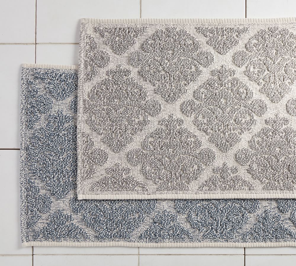 Isella Sculpted Bath Mat Pottery Barn