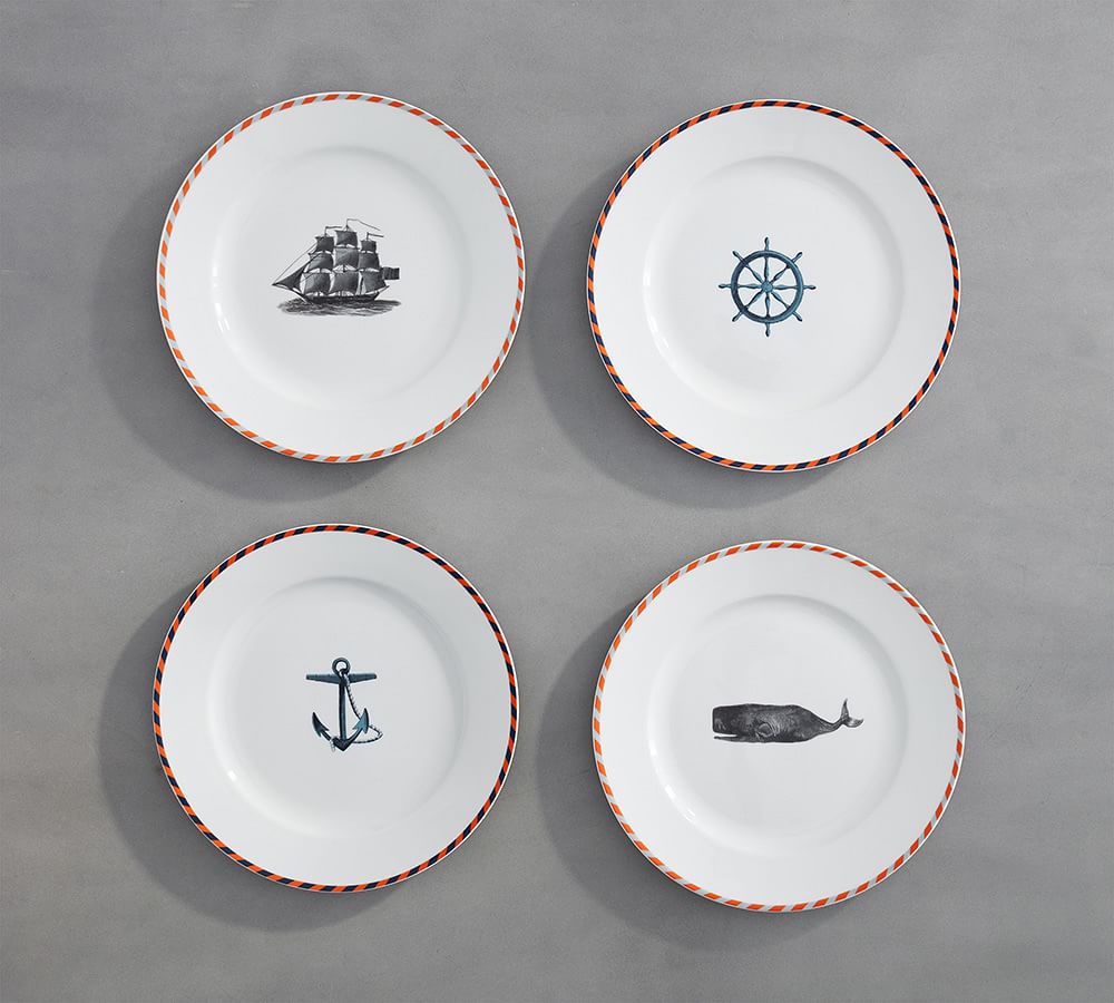 Nantucket Salad Plates, Set of 4 Pottery Barn