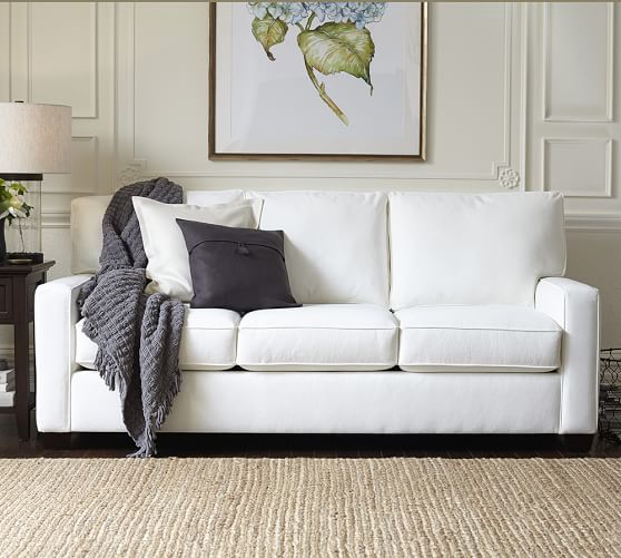 pottery barn memory foam sofa