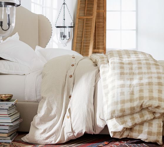 pottery barn wheaton stripe duvet cover