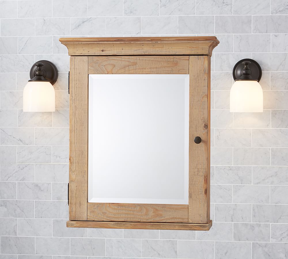 Mason Reclaimed Wood Recessed Medicine Pottery Barn