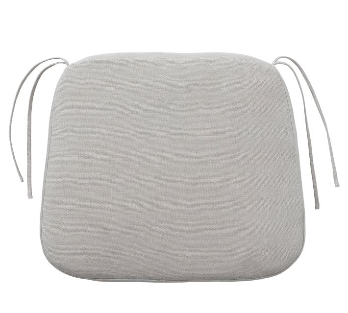 white linen chair cushion