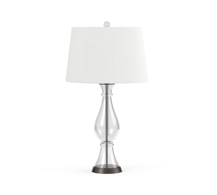 pottery barn crystal table lamp