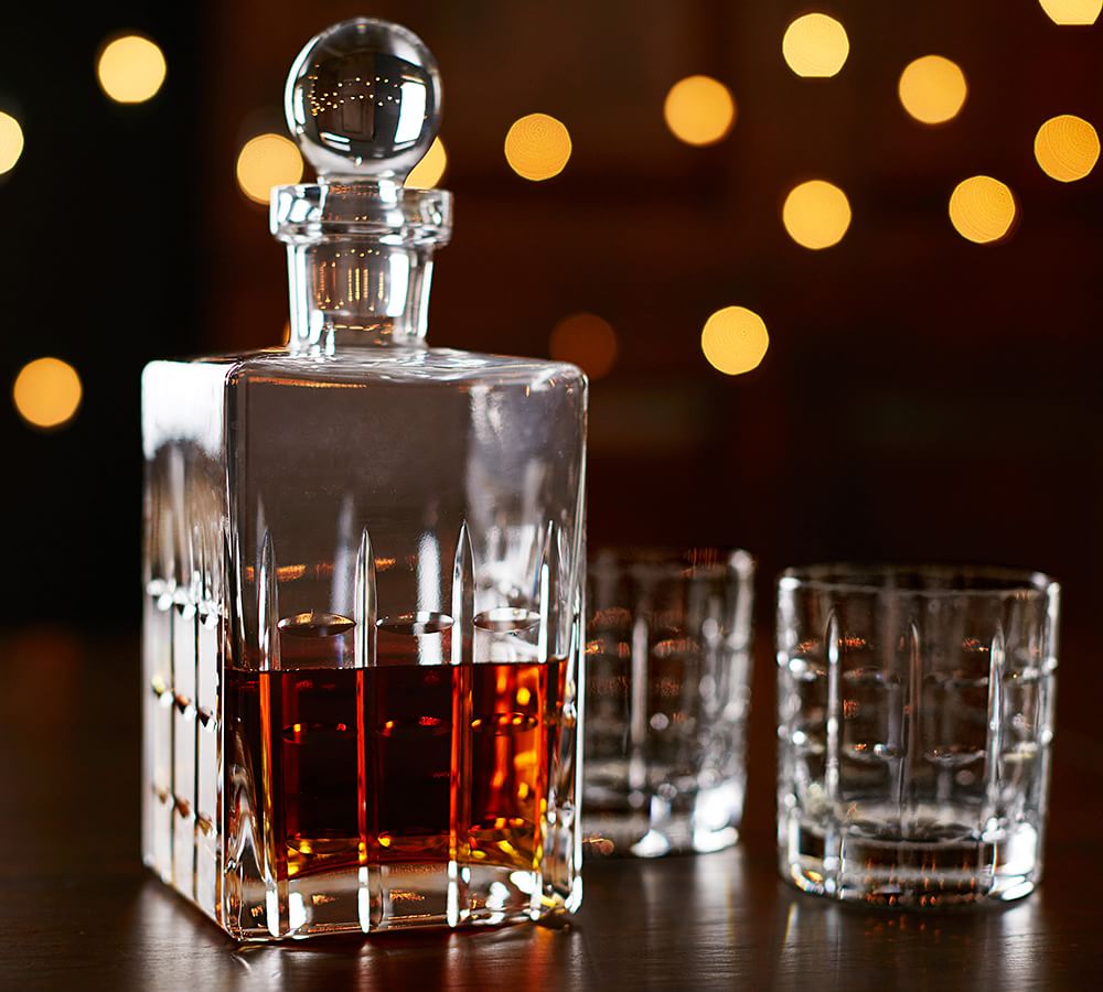 Library Glass Decanter Pottery Barn