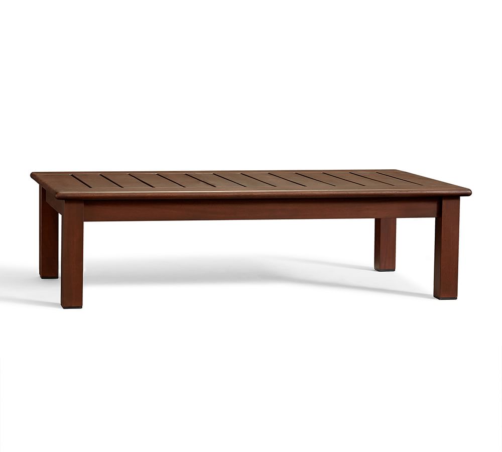 Chatham FSC® Mahogany Low Coffee Table, Honey | Pottery Barn