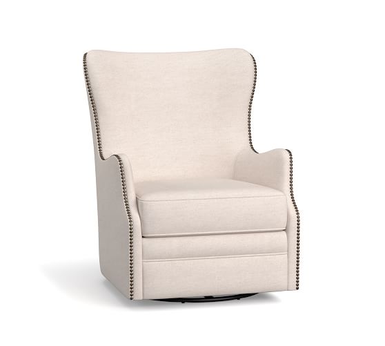 wingback swivel armchair