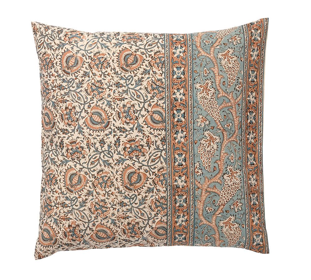 Multi Selena Kalamkari Cotton Patterned Duvet Cover & Sham Pottery Barn