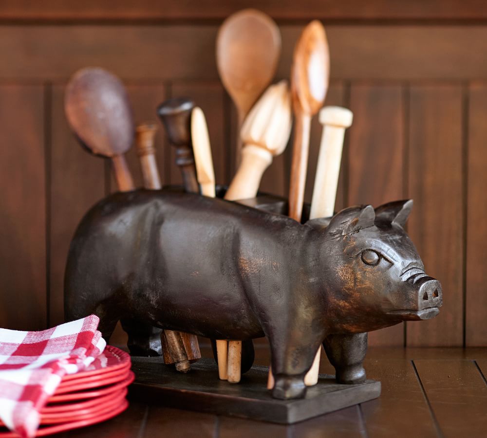 Pig Flatware Caddy Pottery Barn