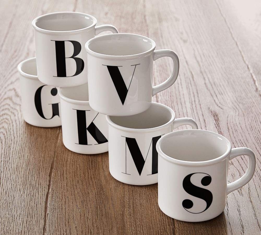 Alphabet Mug Pottery Barn
