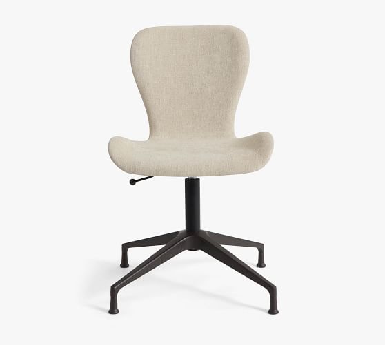 burke upholstered swivel desk chair