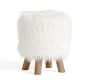 Mongolian Faux Fur Stool | Pottery Barn
