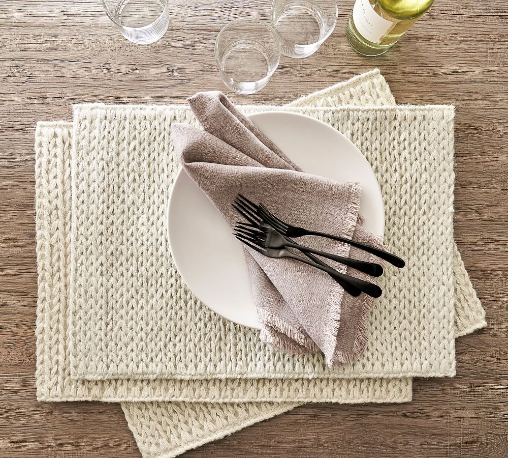 Handwoven Jute Placemats Pottery Barn