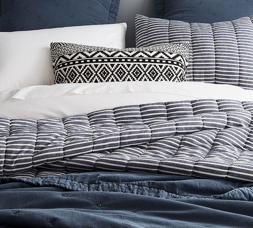 Mini Stripe Comforter And Shams Pottery Barn