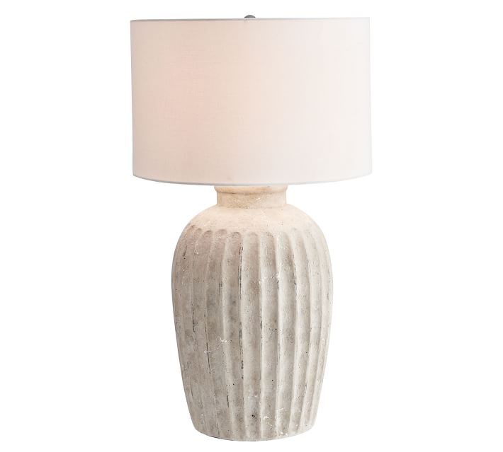 pottery barn white table lamp