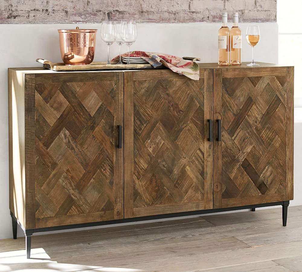 Parquet Buffet Table Pottery Barn