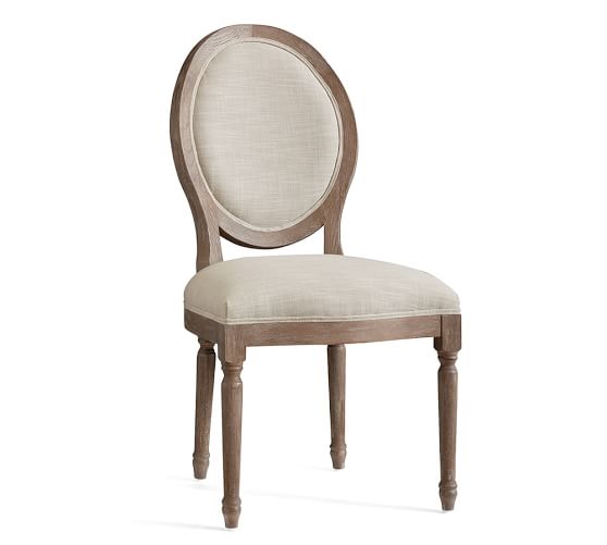 upholstered louis chair