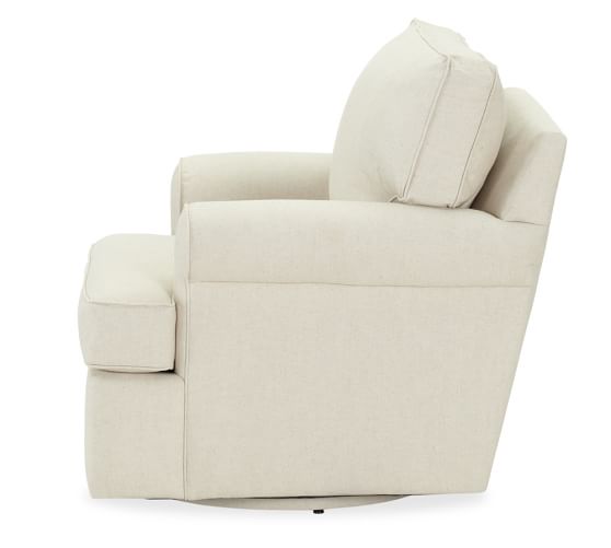 pottery barn buchanan swivel chair