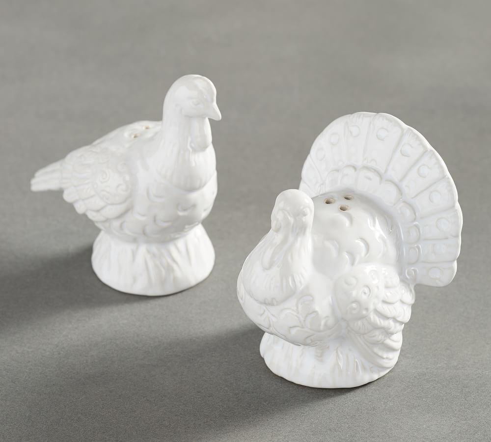 Figural Turkey Salt & Pepper Shaker, Set of 2 Pottery Barn