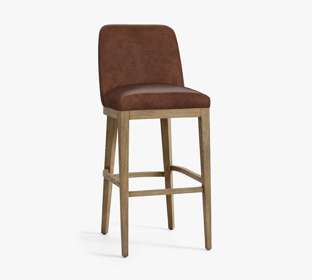 bar height stools leather