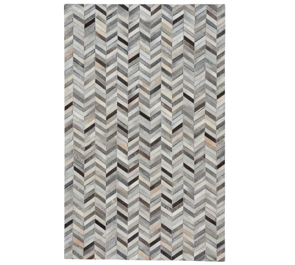 Chevron Leather Rug Pottery Barn