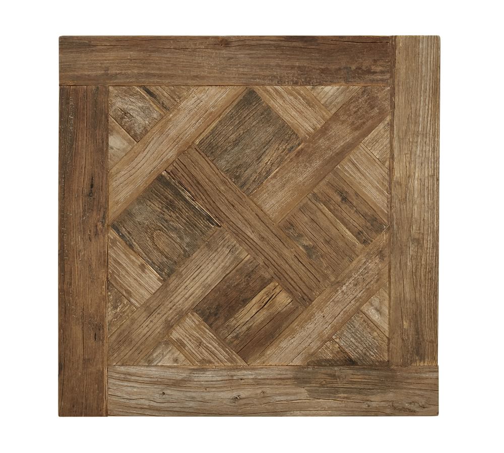 Parquet 23.5" Reclaimed Wood End Table Pottery Barn