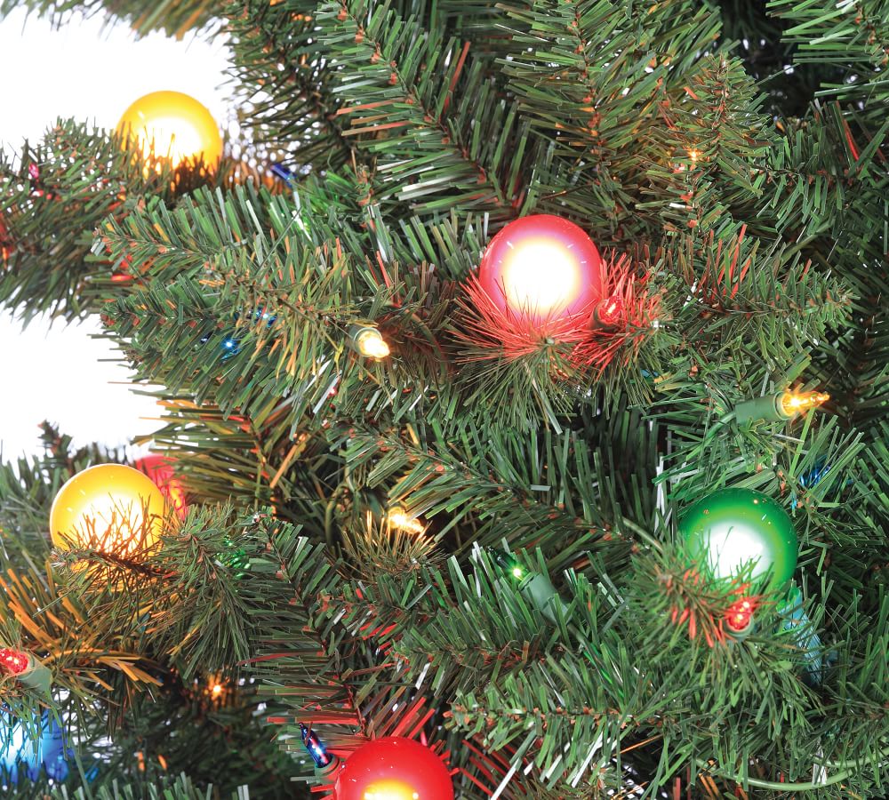 PreLit MultiColored LED Reno Pine Artificial Christmas Tree 7.5ft