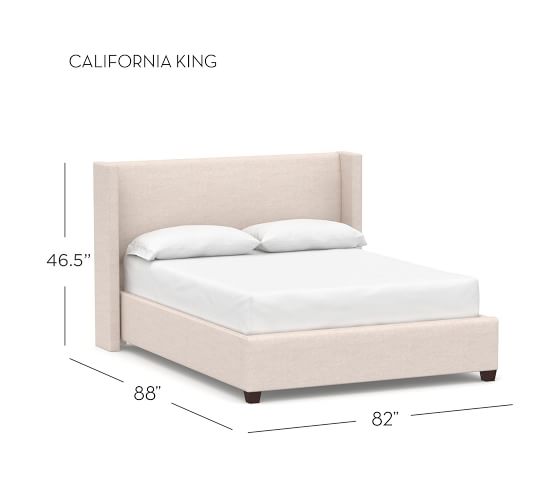 upholstered bed frame compatible with adjustable bed