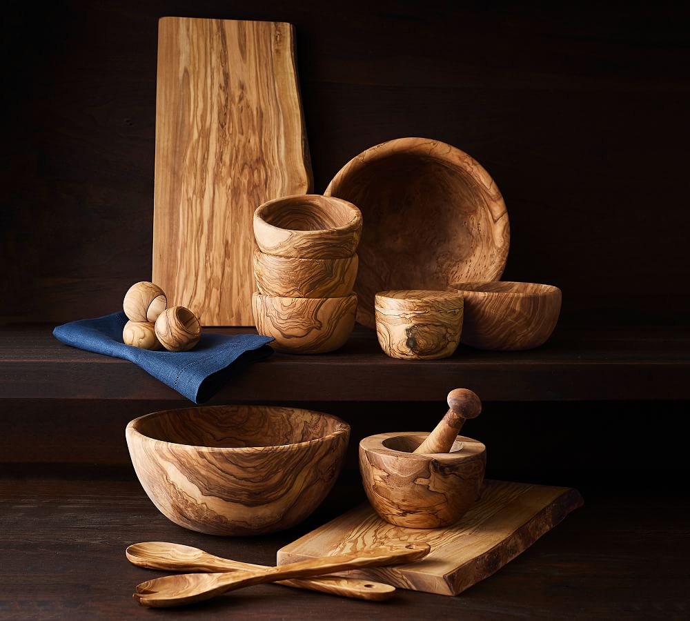 Olive Wood Salad Bowl Pottery Barn