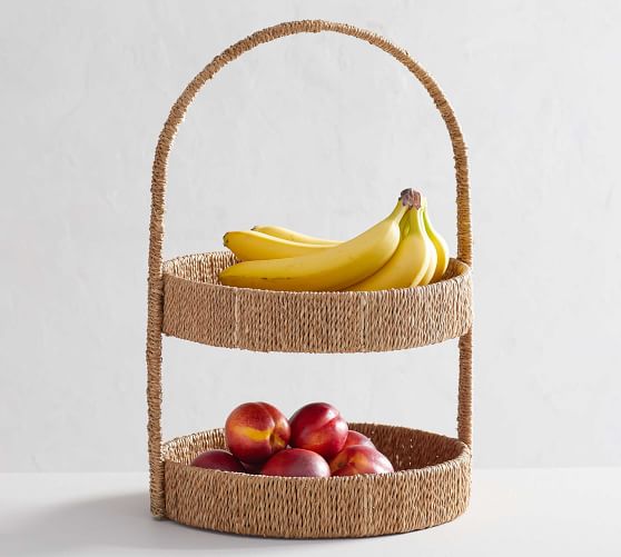 pottery barn hanging fruit basket