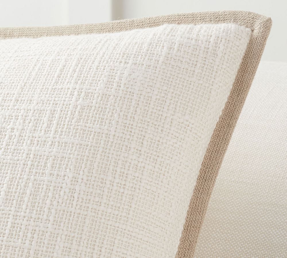 Cotton Basketweave Pillow Covers Pottery Barn