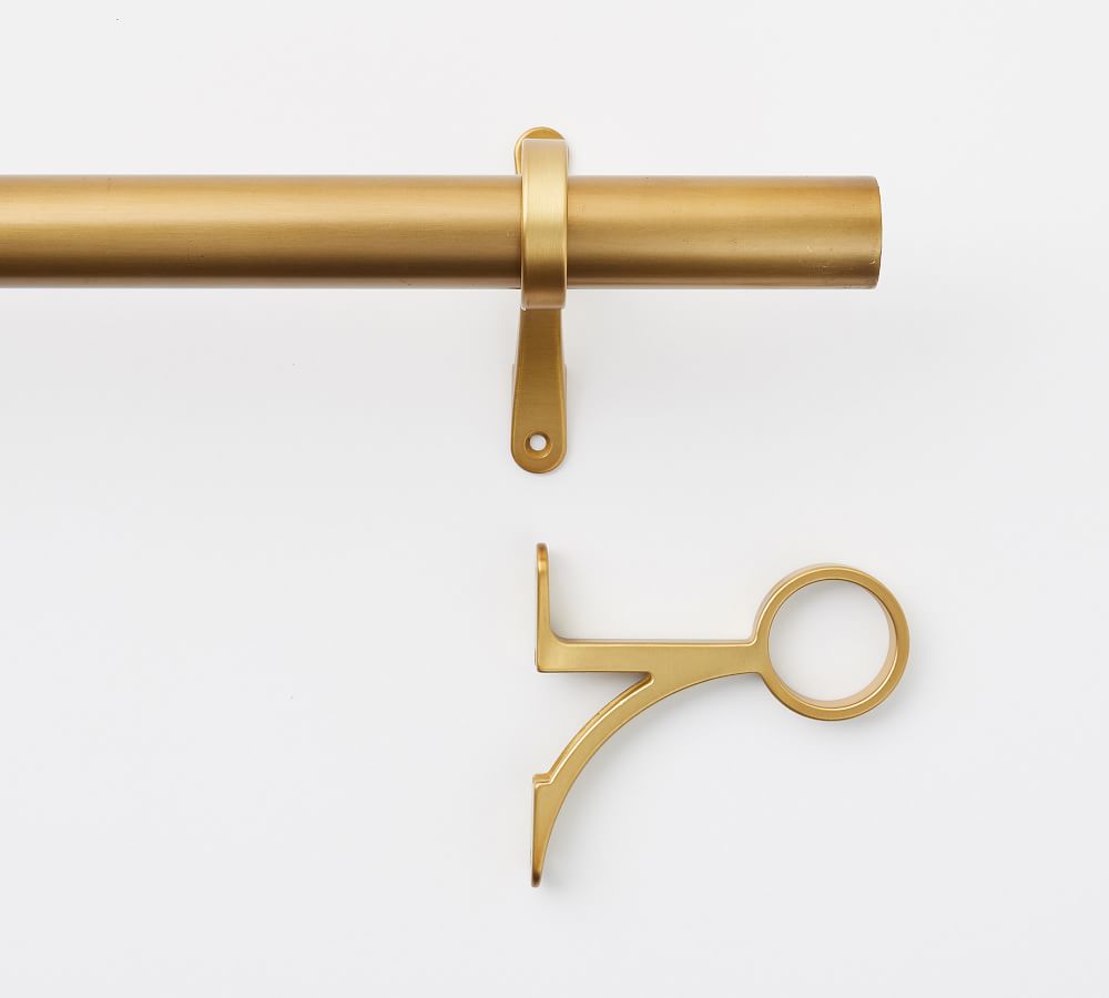 Brass Curtain Rod Bracket Pottery Barn
