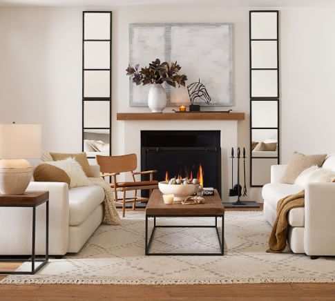 pottery barn living room tables