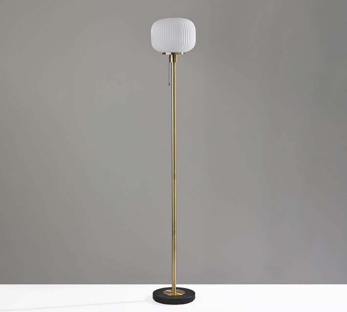 ribbed floor lamp