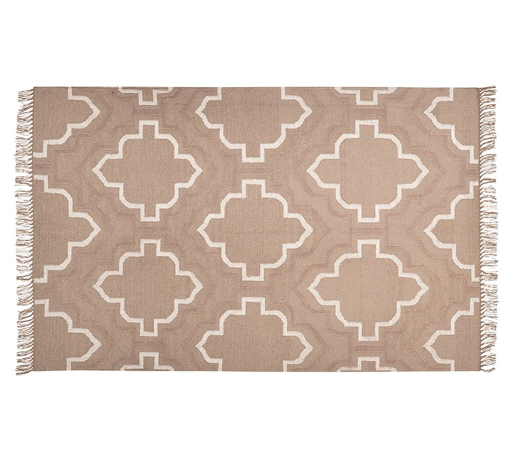 Borden Tile Recycled Yarn Indoor/Outdoor Rug Pottery Barn