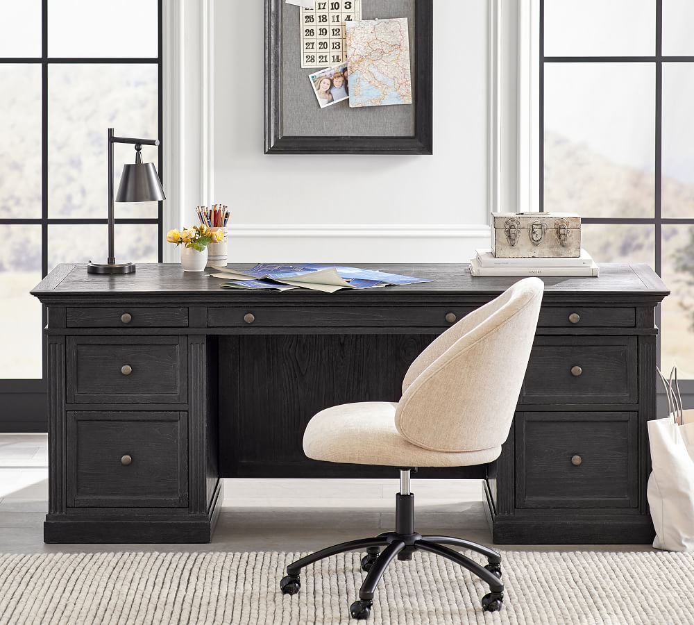Livingston Executive Desk with Drawers Pottery Barn