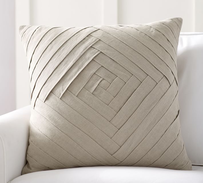 Pleated Diamond Pillow Cover Pottery Barn
