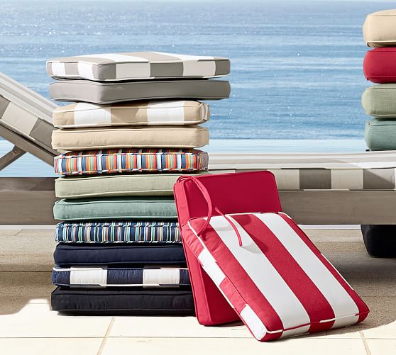 outdoor box chair cushions