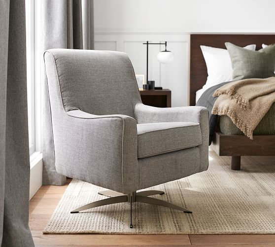 pottery barn soma swivel chair