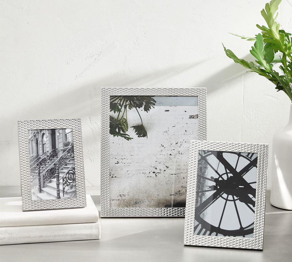 Patterned Silver Frames | Pottery Barn