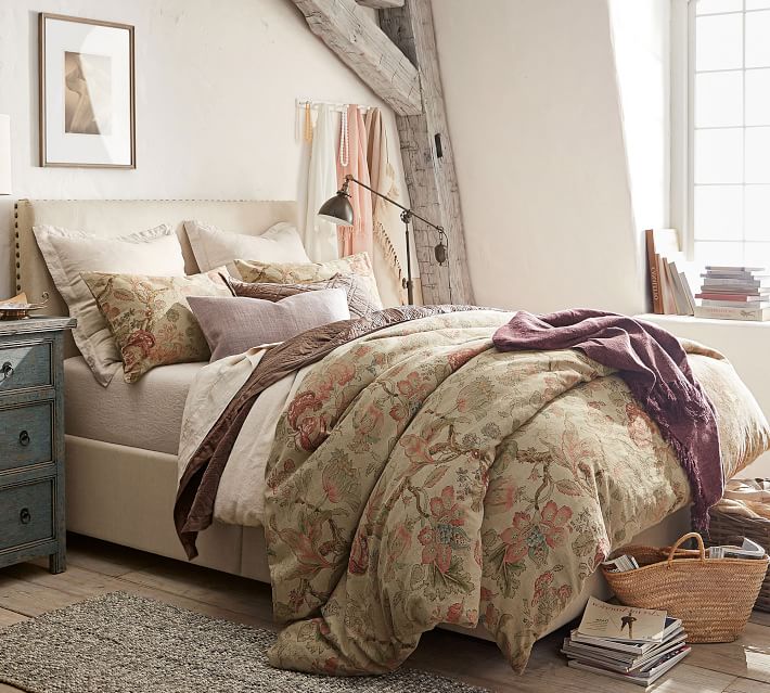 Cotton Linen Blend Duvet Cover \u0026 Shams 