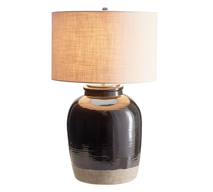 pottery barn black lamp shade