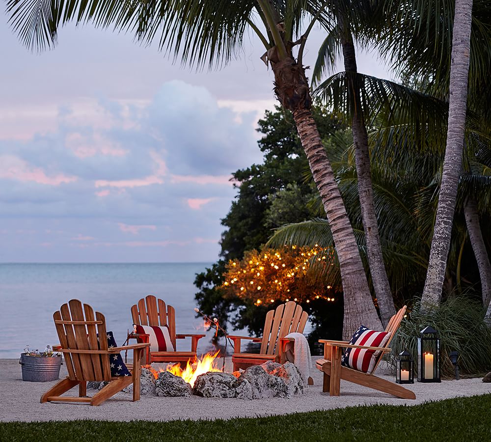 American Flag Indoor/Outdoor Pillow Pottery Barn