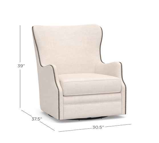 swivel high back armchair