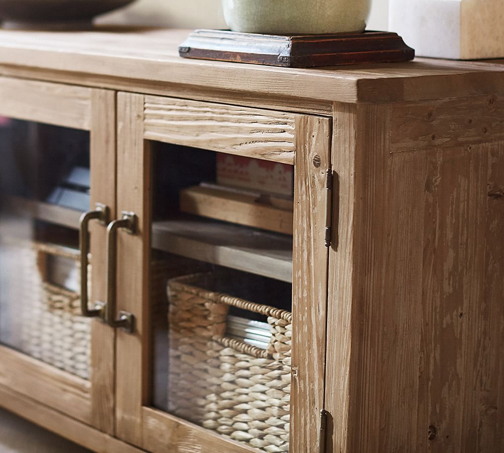 Parker Reclaimed Wood Media Console Pottery Barn