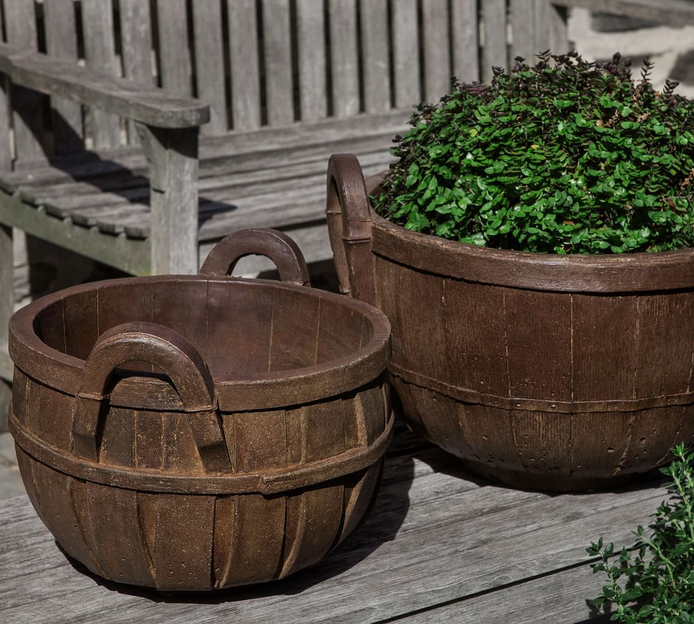 Farmer's Market Basket Planter Pottery Barn
