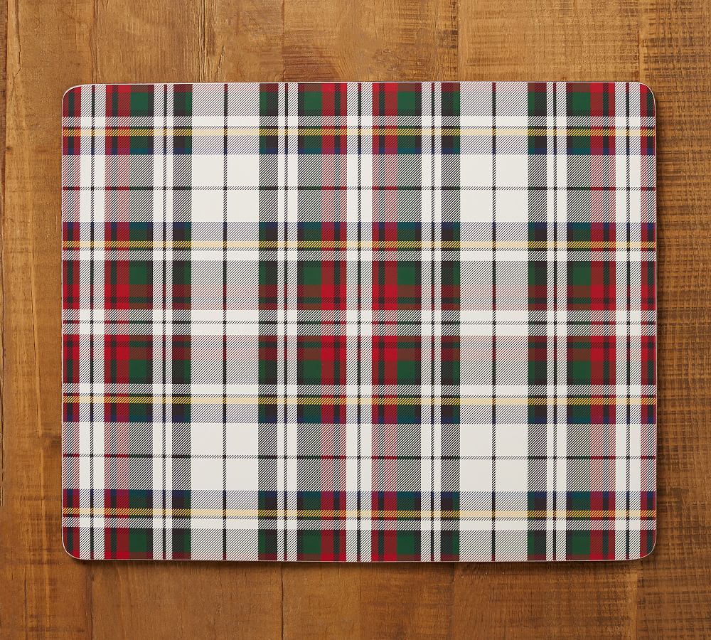 Denver Plaid Rectangular Cork Placemat Pottery Barn