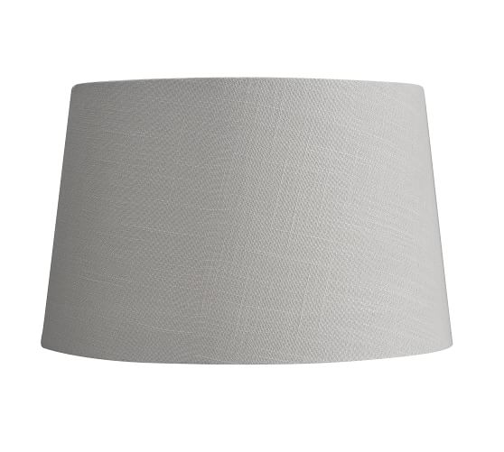 Oval Lampshade Cream Off White Textured 100% Linen Fabric Choice of Colours 