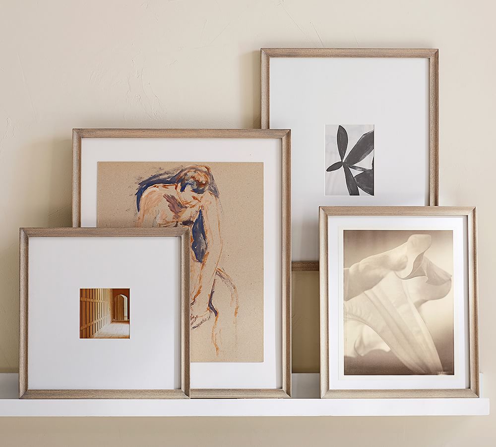 Catalina Gray Wood Gallery Picture Frame Pottery Barn